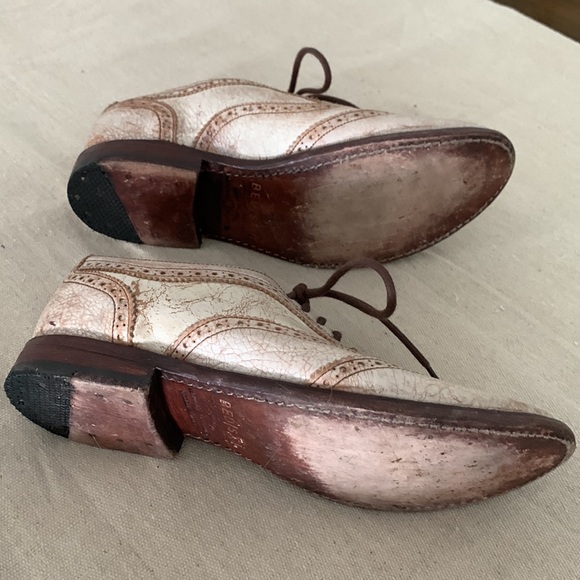 Bed Stu Brand Cream Distressed Oxfords Size 8 - Cobbler Series - VGUC - Picture 8 of 9